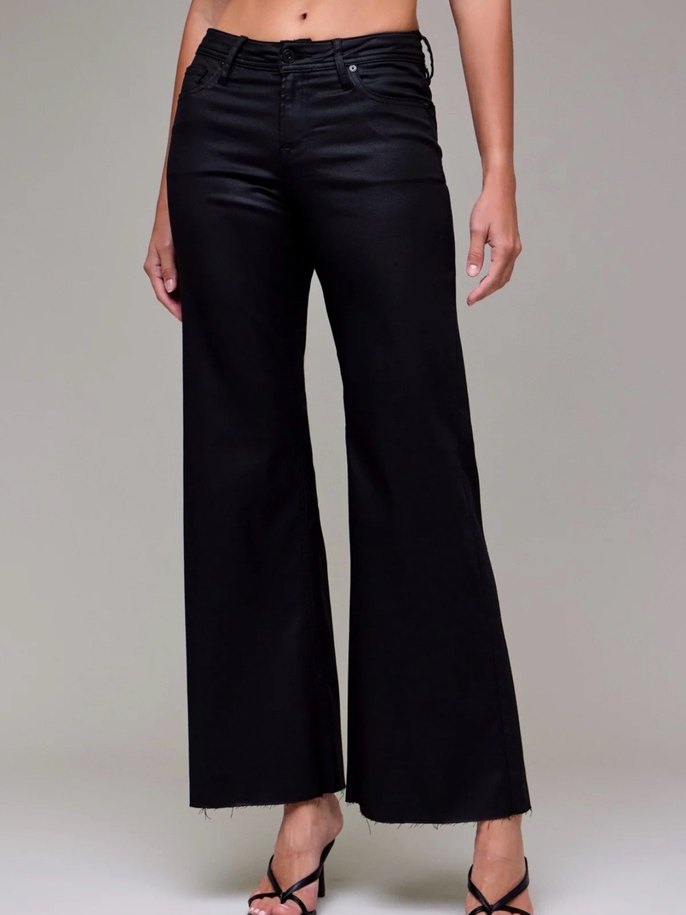 Hidden Coated High Rise Comfort Flare Jean
